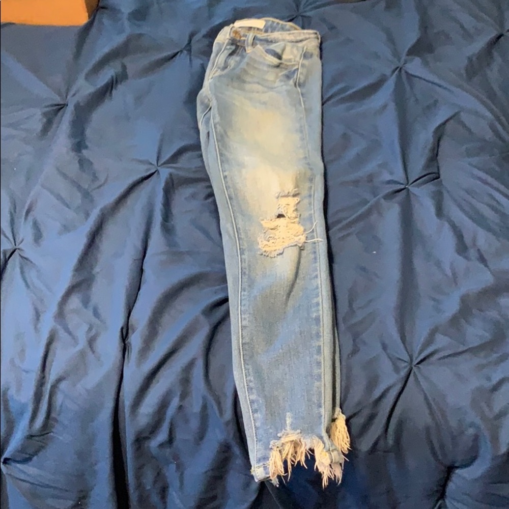 Kancan signature cropped jeans